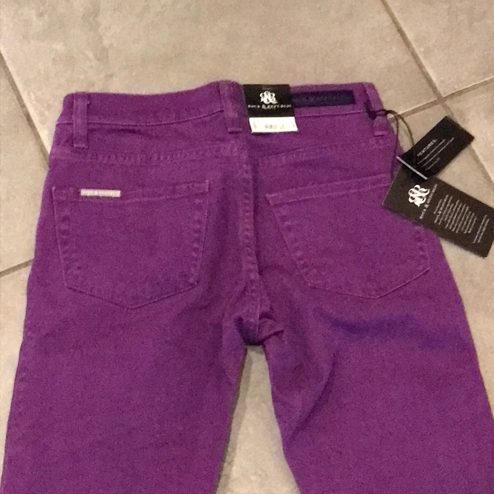 Rock & Republic Purple Skinny Jeans - Picture 4 of 6